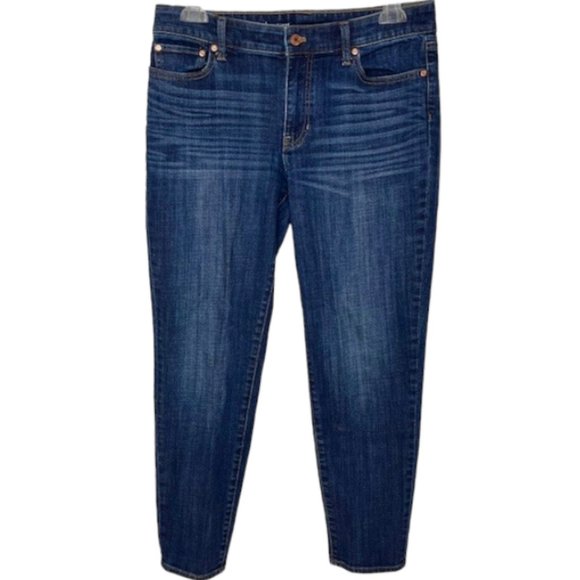 Talbots Flawless Fit 5-Pocket Ankle Jeans Girlfriend Style - 8 - Picture 1 of 10